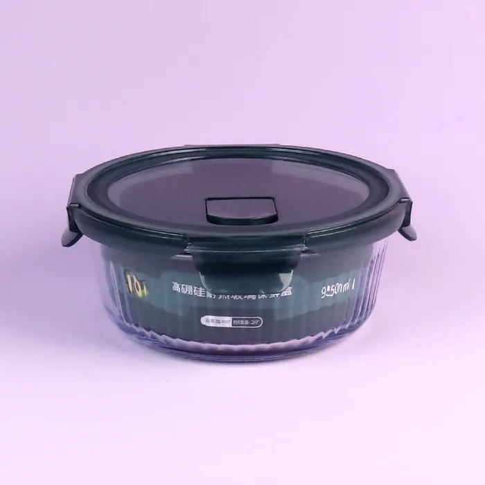 ZD/T632 Ижяннан дугуй халуунд тэсвэртэй шилэн хүнсний сав 950ml